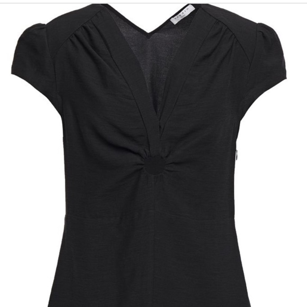 Sandro Ronald Ruffled Twill Mini Dress - Picture 4 of 8
